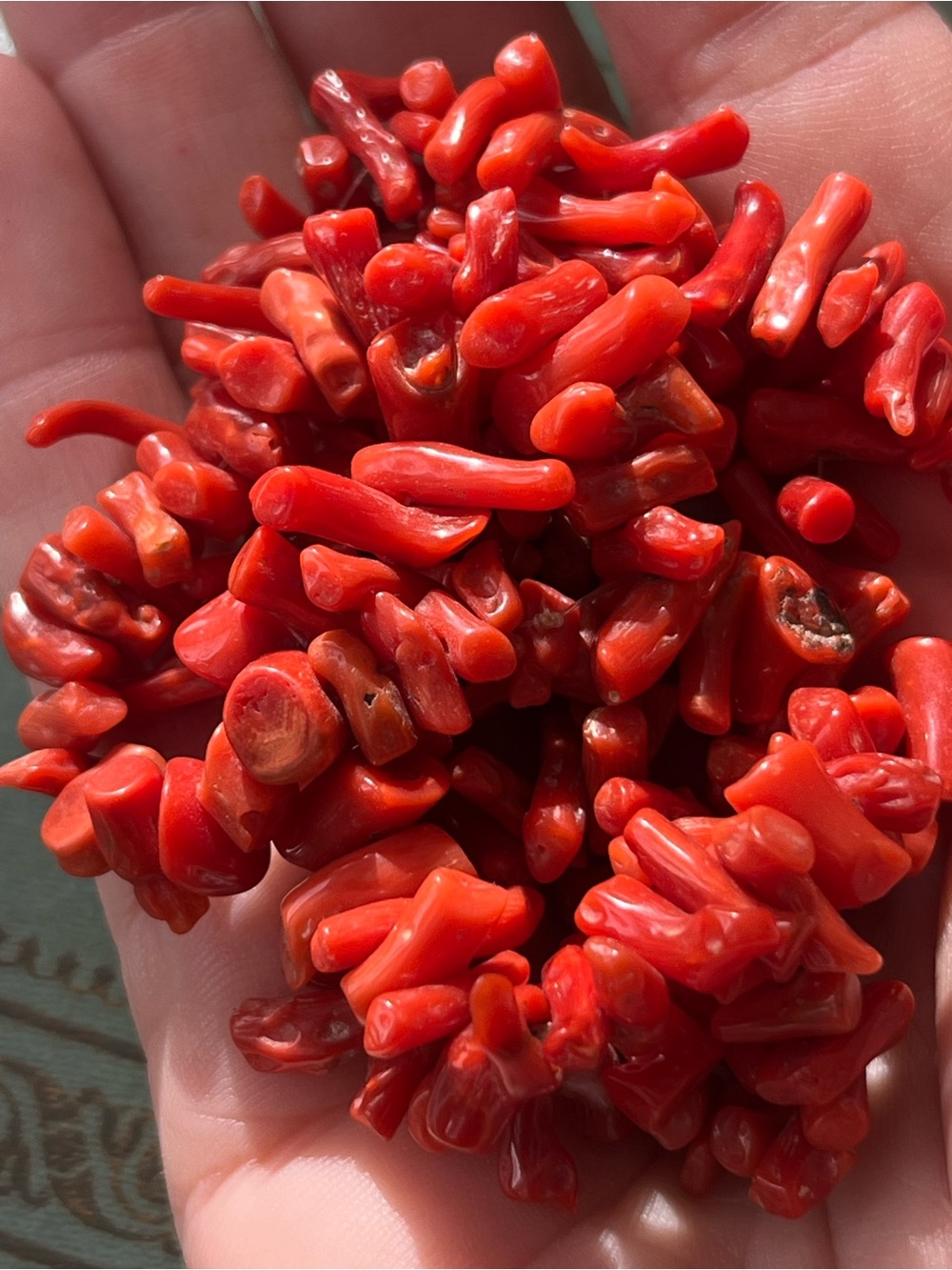 Vintage Red Branch Coral Beads Natural Red Coral Beads 20”